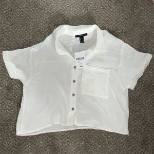 Forever 21 short sleeved button down shirt!